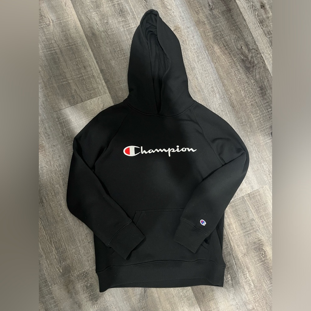 Champion Kids Logo Pullover Hoodie